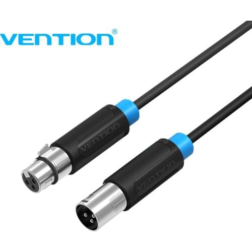 Vention XLR Cable Aux Cable Cannon Cable XLR Male to Female XLR Extension Cable for Microphone Mixer Stereo Camera Amplifier