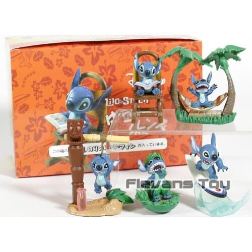 Lilo & Stitch PVC Collectible Model Toys Kids Childrens Christmas Birthday Gifts 5pcs/set