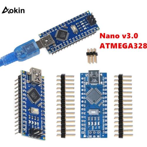 10PCS Mini USB With the bootloader Nano 3.0 controller compatible for arduino CH340 USB driver 16Mhz NANO V3.0 Atmega328P