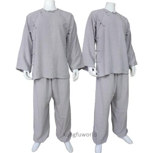 Custom Make Old Style Kung fu Suit Wing Chun Tai Chi Uniforms 25 Colors Linen Shaolin Monk Wudang Taoist Clothes