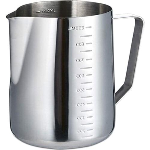 Schnesland Milk Frothing Pitcher Stainless Steel Milk Jug For Making Coffee Cappuccino Latte Art