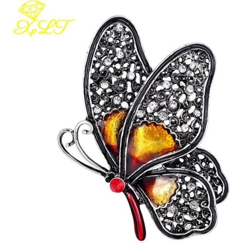 Luckyiasv Black Brooches For Clothes