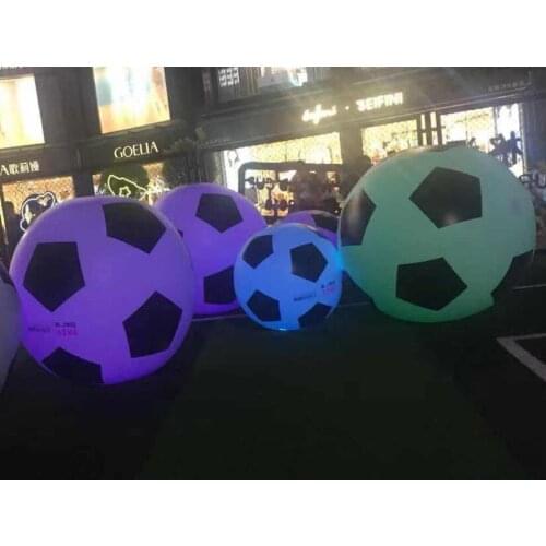 PVC inflatable soccer ball with led light for event decoration