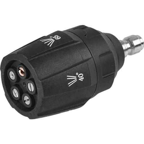 5 in 1 Nozzle High Pressure Washer 0 15 25 40 65 Nozzle Piece G1/4 Male Connect Quick Realease Adaptor Car Washer-Gun