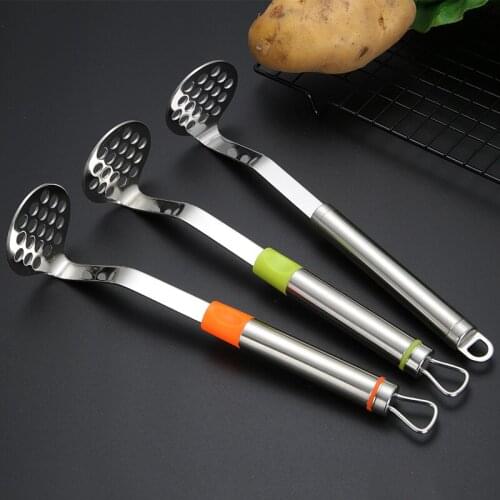 Stainless Steel Household Potato Masher Baby Food Supplement Manual Ricer Tool