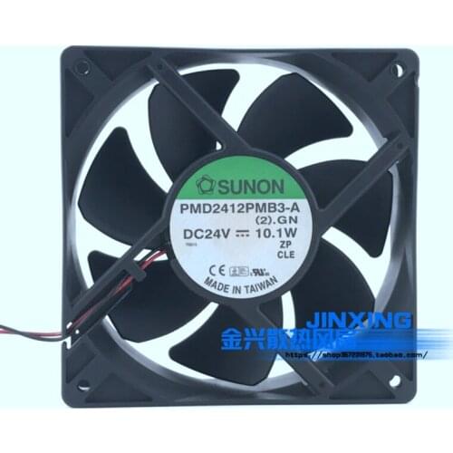 New PMD2412PMB3-A DC24V 10.1W 12cm frequency converter fan 120*120*38 12038 cooling fan