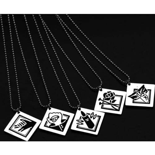 Anime Jujutsu Kaisen Necklace Stainless Steel Pendant Chain Choker Itadori Yuji Megumi Necklaces Charm Gifts Jewelry collares