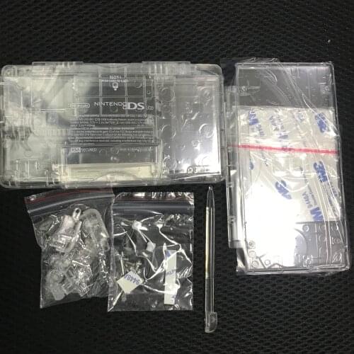 Transparent Clear Full set Housing Cover Case Replacement Shell For Nintendo DS Lite DSL NDSL Game Console