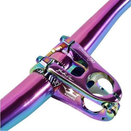 31.8mm mountain bike stem colorful hollow stem aluminum alloy riser bike 28.6mm cross-country XC riser length 50mm accessories