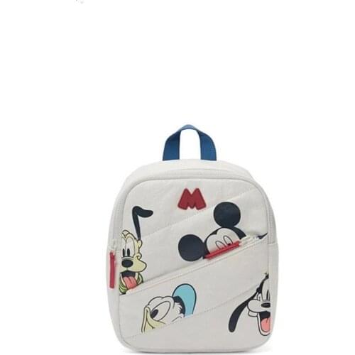 Disney Mickey Minnie Mouse Cartoon Children Bag Toddler Boy Girls Mickey Mouse Donald Duck Print Backpack Plush Kids Girls Bag
