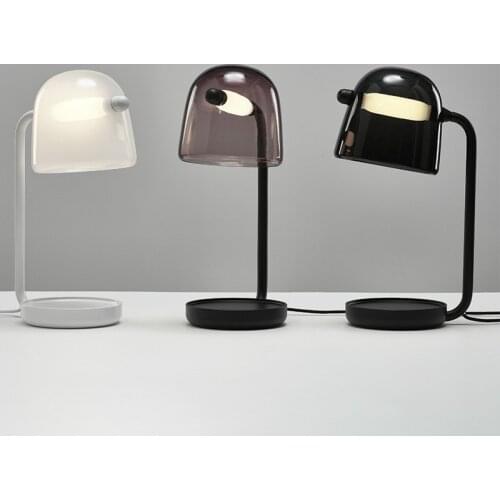 Nordic modern novelty glass lamp simple personality living room bedroom bedside lamp art fashion bar decoration led desk lamp