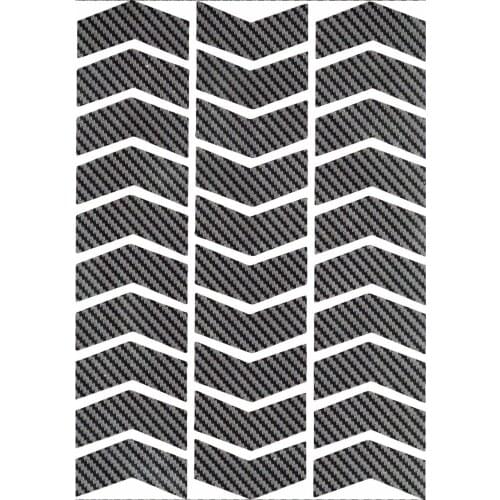 Arrow Shaped Real Carbon Fiber Textured Sticker Plane Extreme