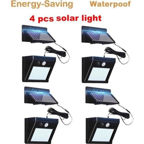 30 LED High Power Solar Wall lamp PIR Motion Sensor LED Street Light Outdoor Waterproof Energy Saving Garden Yard Security Night