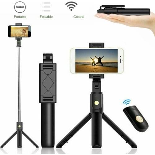 Universal Selfie Stick Mobile Phone Monopod tripod Wireless Telescopic Selfie Stick Smart Phone Tripod Compatible for iPhone