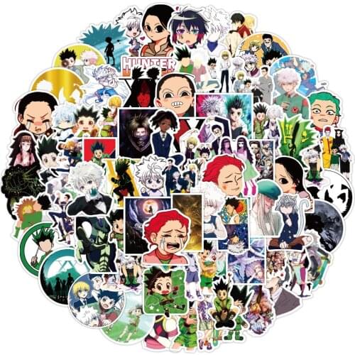 10/30/50/100pcs Hunter X Hunter Anime Stickers DIY Laptop Bicycle Phone Guitar Skateboard Graffiti Waterproof Sticker Kids Toys