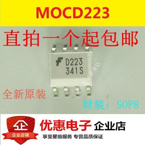 10PCS New original MOCD223R2M MOCD223M Silk D223 SOP-8 patch