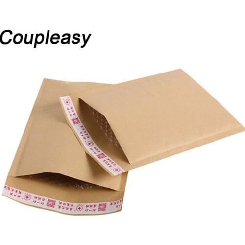 100Pcs Wholesale Kraft Paper Bubble Bag Flower Printed Bubble Mailer Waterproof Shipping Mailing Bag Small Courier Packing Bags