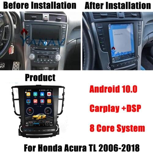 Car Radio Android10 GPS Navigation Head Unit For Honda Acura TL 2005-2008 Car Stereo Receiver Multimedia DVD Player Radio 2 Din