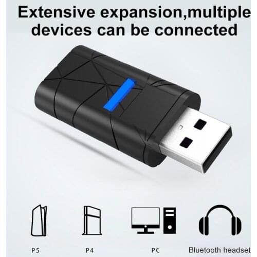 USB Wireless Bluetooth Adapter Receiver For Windows Mac For Nintend Switch For PS5 PS4 Controller For Windows Mac PC