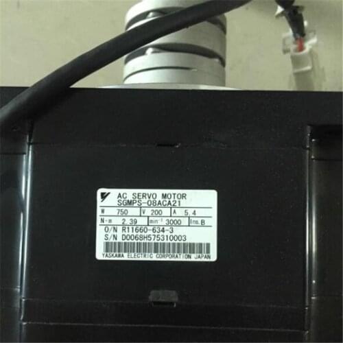 Used Tested Working SGMPS-08ACA21 AC SERVO MOTOR