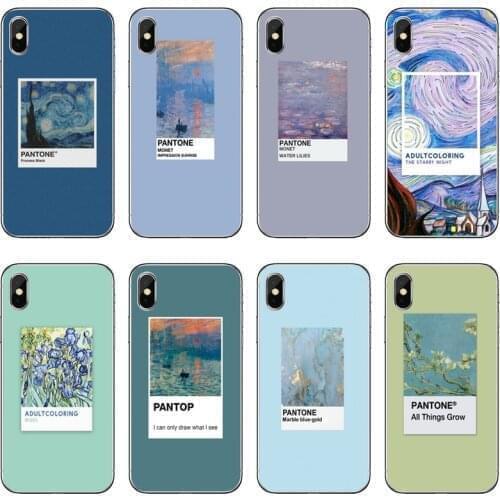 Van Gogh Pantone Aesthetic Accessories phone Case For iPhone 12 11 Pro Max XS Max XR X 8 7 Plus 6 6S Plus 5 5S SE 2020