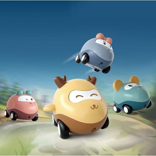 Children Electric Inertial Cartoon Car Simulation Small Early Education Toys 0-6 years old Light Music Toy Car