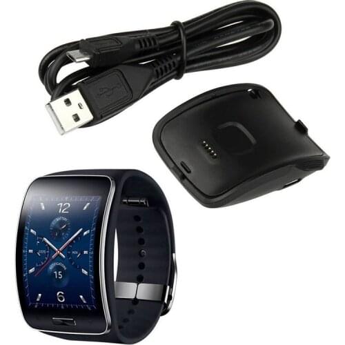 For Gear S R750 Charger,Upgraded Portable Charger Dock Cradle with USB Charging Cord for Samsung Gear S R750 Smart Watch (Gear S