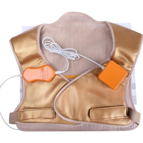 Electric USB Shoulder neck bag separate heating hot warm vest / a pair of heating knee pads