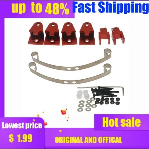 Pair Alloy+Steel Leaf Spring Suspension Set For Wpl Henglong B14 B16 B24 B36, Ural Jjrc Q60 Q61 Q62 Q63 Q64 4x4 And 6x6 Military