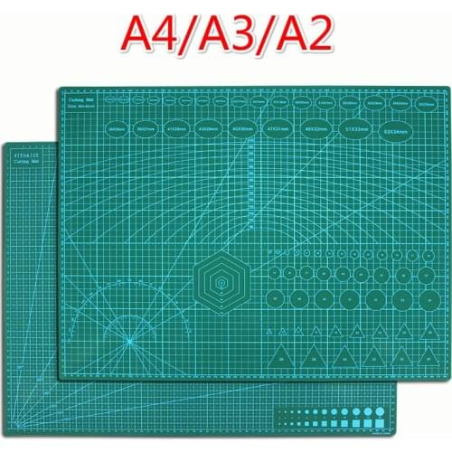 A2 Big Size Cutting Mat Patchwork Durable Side A2 PVC Carving Cutting Mats Cutting Board Tools for Patchwork Leather Tool Set A3