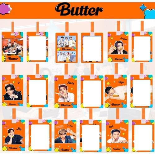 KPOP Bangtan Boys New Butter Follow-up Bus Pass Set Card Holder Card Case Cosplay Gift JUNGKOOK JIMIN JK SUGA Fans Collection