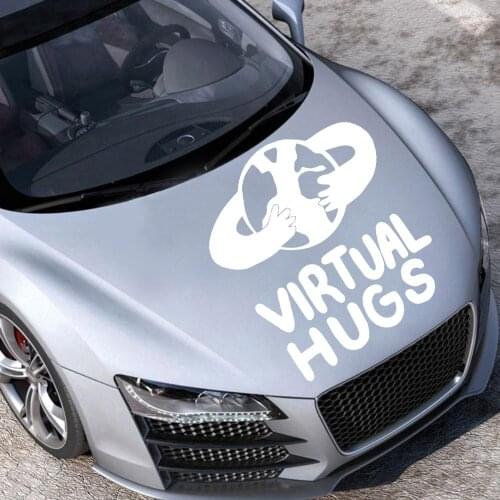 Beauty VIRTUAL HUGS Auto Sticker For Auto Car Motorcycle Body Styling Accessories