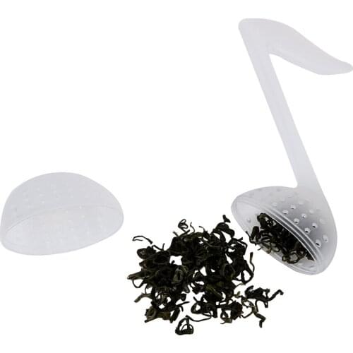 Creative Teaware Music Note Shape Tea Infuser Leaf Diffuser Kitchen Supplies Tea Strainer Filter Plastic Empty Tea Bags