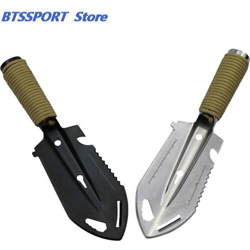 Outdoor Camping Shovel Multi-use Backpacking Trowel Ruler Flat Screwdriver Hexagon Wrench for Hiking Gardening Survival Tools
