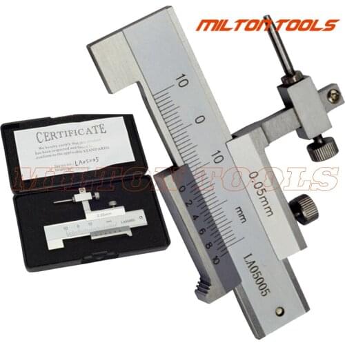Step Gauge with exchangeable measuring point to measure mutual position two adjacent surfaces of vehicles