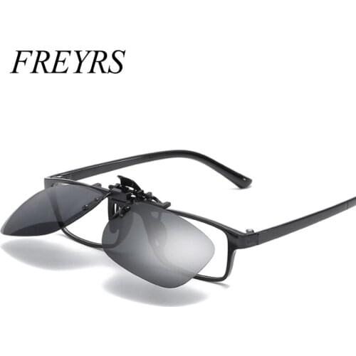 FREYRS Night Vision Women Men Clip On Sunglasses Designer Brand Polarized Sun Glasses Yellow Driving Glasses Gafas De Sol 5032