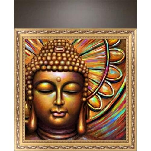 Newest DIY 5D Diamond Embroidery Painting DIY Buddha Cross Stitch Craft Home Wall Decor