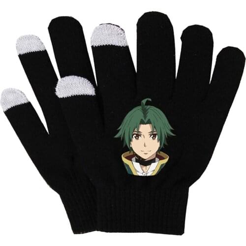 Grancrest Senki Gloves Warm Finger Cotton Gloves Black Gloves Hand Warmer for Touch Screen Smart Phone Female Gloves