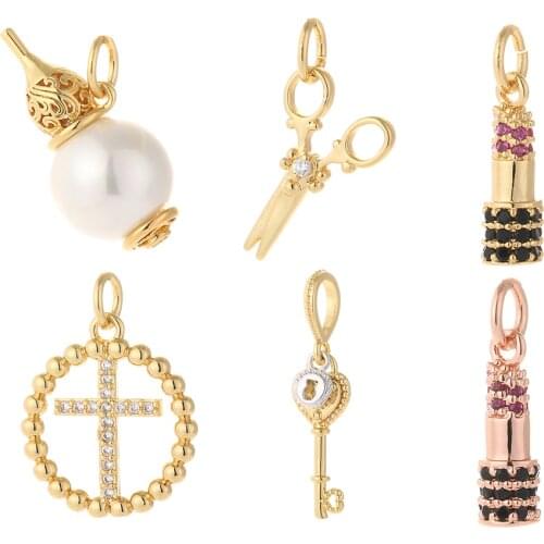 Cross Charms for Jewelry Making Gold Sun Eye Coin Designer Jewelry Charms for Diy Earrings Necklace Bracelet Charm Copper