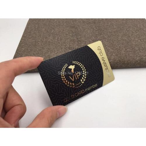 Popular Products Fancy Design Metal Member golden Cards