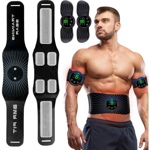 Abs Stimulating Belt Abdominal Toner Training Device for Muscles Muscle Sculpting at Home Fitness Equipment