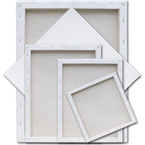 Medium and Coarse Grain Blended Linen Blank Screen Wooden Plate Frame For Acrylic Oil Painting Watercolor Painting DIY Crafts