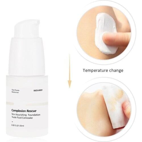 Foundation Cream Brighten skin Makeup Base Tonal Liquid Foundation Face Temperature Color Changing