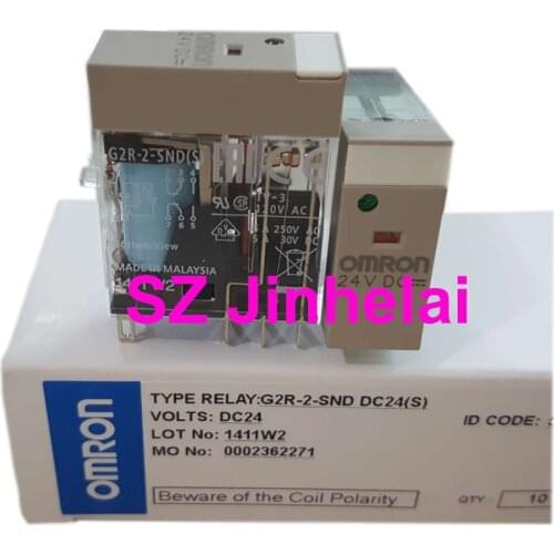 10pcs OMRON G2R-2-SND DC24(S) Authentic Original Intermediate Relay G2R-2-SND(S) 24VDC