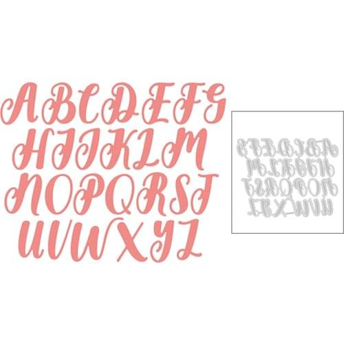 2020 New English Letter of The Alphabet Metal Cutting Dies For DIY Album Decoration Greeting Card Scrapbooking Making No Stamps