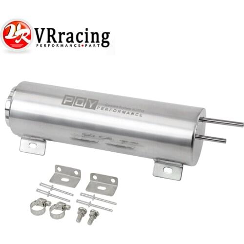 3"x10" Stainless Steel Radiator Overflow Tank Bottle Catch Can Car Modification Radiator Cooling Accessories VR-COT02