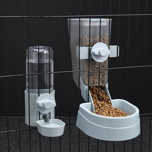 Pet Dog Cat Bowl Pet Cage Hanging Bowl Food Container Water Feeder Dispenser For Puppy Cats Dogs Rabbit Pet Products