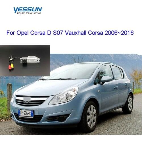 Car Rear view Camera For Opel Corsa D S07 Vauxhall Corsa 2006~2016 Parking reversing Camera/license plate camera
