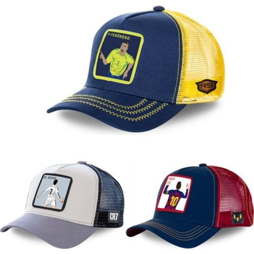 Football Star Anime Cartoon Snapback Cap Cotton Baseball Cap Men Women Hip Hop Dad Mesh Hat Trucker Dropshipping