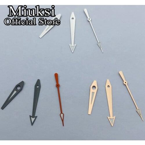 Miuksi silver rose gold gray watch hands luminous hands fit NH35 NH36 movement